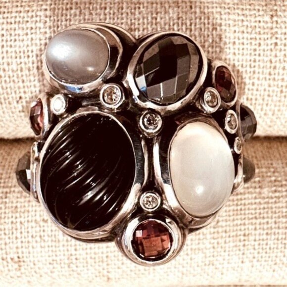 David Yurman | Ring | Silver and Multi Mosaic - Picture 1 of 10
